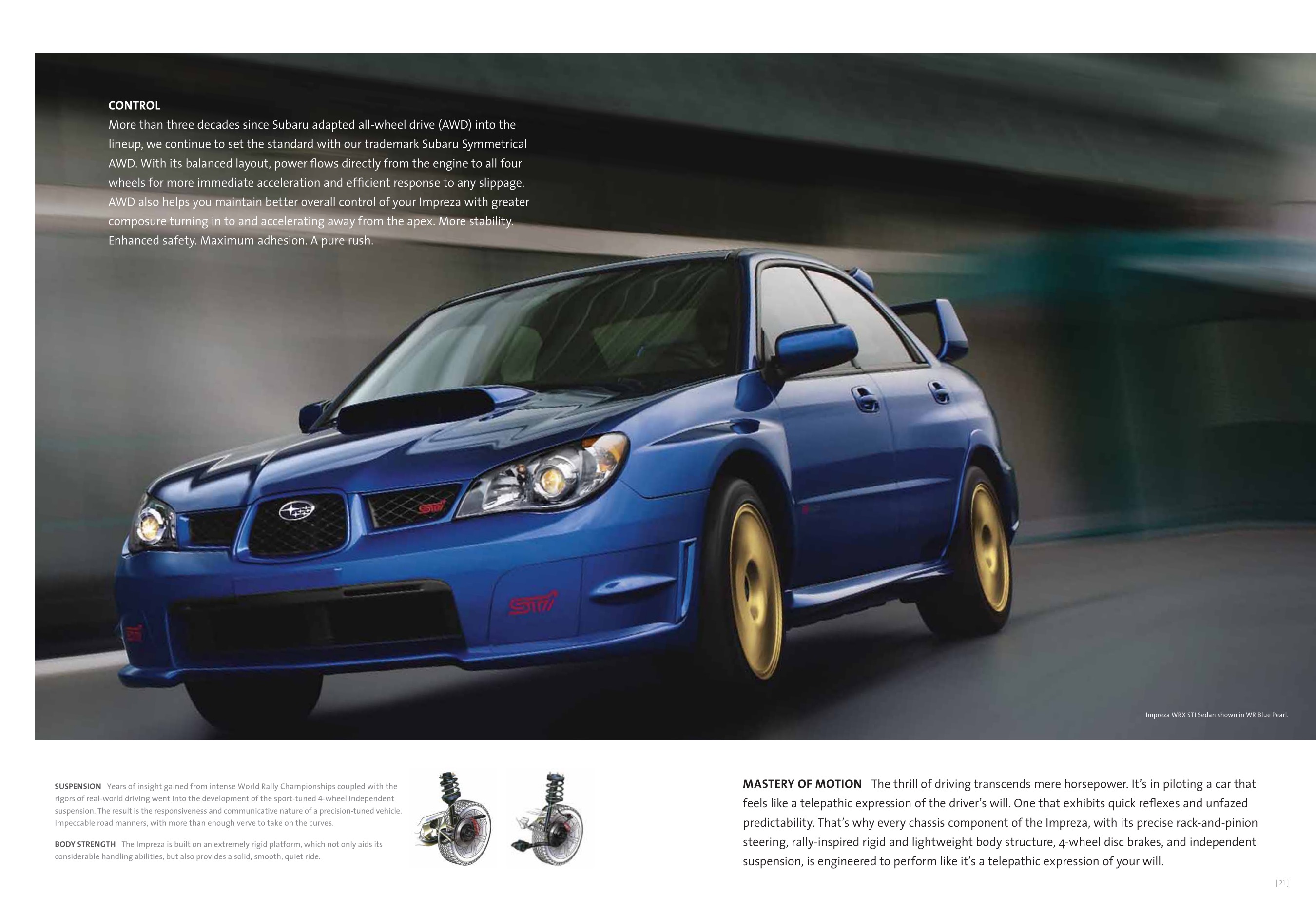 2007 Subaru Impreza WRX Brochure Page 15